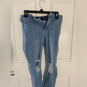 Hollister Light Blue High-Rise Jean Leggings